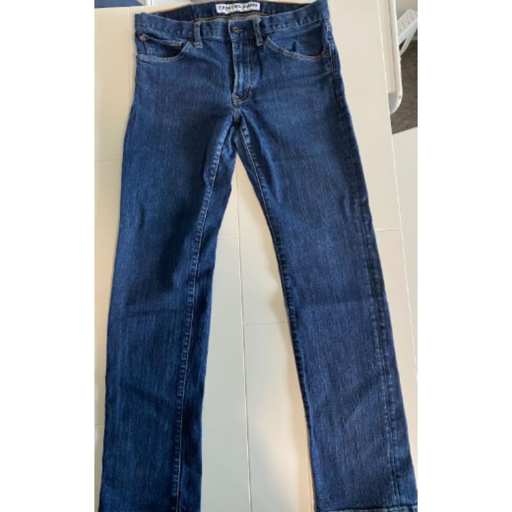 Express Rocco Slim Fit Straight Leg Jeans 30x32 Blue Denim